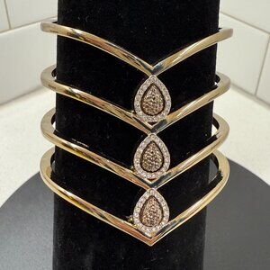 Cuff Bracelet with Rhinestones